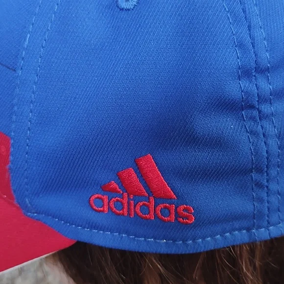 NCAA Adidas Kansas Jayhawks M730Z Flex Fit Hat Cap Blue Large - XL